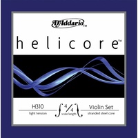 D'Addario Helicore Violin Set Strings  4/4  Size Light  Tension  Full Set