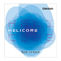 D'Addario Helicore Violin Single E String, 1/8 Scale, Medium Tension, Bulk 10-Pack