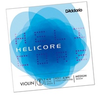 D'Addario Helicore Violin Single E String  4/4 Size  Medium Tension