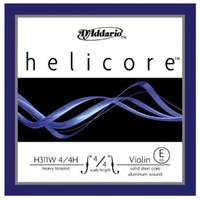 D'Addario Helicore Violin Single E String  4/4 Scale, Heavy Tension