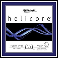 D'Addario Helicore Violin Single WOUND E String  4/4  Heavy Tension
