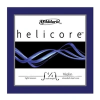 D'Addario Helicore Violin Single D String, 4/4 Scale, Light Tension