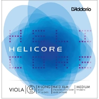 D'Addario Helicore Viola Single G String, Extra Long Scale, Medium Tension