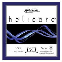 D'Addario Helicore Cello Single G String, 4/4 Scale, Heavy Tension  H513-H