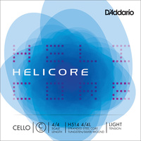 D'Addario Helicore Cello Single C String, 4/4 Scale, Light Tension