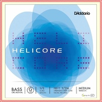 D'Addario Helicore Double  Bass Single G String 1/2 Scale Medium Tension H611