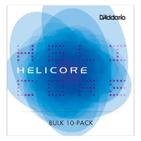 D'Addario Helicore Orchestral Bass Single D String, 1/4 Scale, Medium Tension, Bulk 10 Pack
