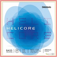 D'Addario Helicore Double Bass Single A String 1/2 Scale Medium Tension H613