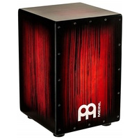 MEINL Percussion  Cajon - Headliner Series Rojo  Tiger Stripe HCAJ2RTS  Cajon