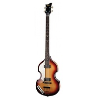 Hofner Contemporary Left Hand Violin Bass - Antique Brown Sunburst with Case