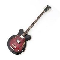 Hofner Verythin CT Long Scale Electric Bass Trans Dark Cherry All maple C/w case