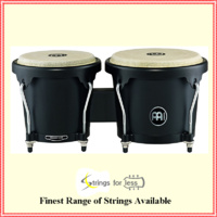 Meinl Percussion HB100PBK-M Headliner Series Wood Bongos, Phantom Black, Matte