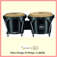 Meinl Percussion HB50BK ABS Bongos with Natural Skin Heads 6 1/2 & 7 1/2 heads
