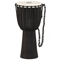 Meinl Percussion HDJ3-L Black River Series Headliner Rope Tuned Djembe, Large: 