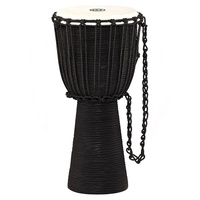Meinl Percussion HDJ3-S Black River Series Headliner Rope Tuned Djembe, Small