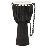 Meinl Percussion HDJ3-XL Black River Series Headliner Rope Tuned Djembe, XL
