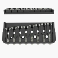 Hipshot 41080B 8-String Fixed Guitar Bridge, 0.125 Floor Height, Black New