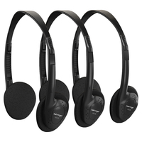 The Behringer HO66 Stereo Budget 3-Multipack Wide-Frequency Headphones