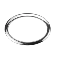 Bass Drum O's Port Hole  Reinforcement  OVAL  - 6" - Chrome