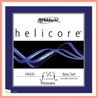 D'Addario Helicore Pizzicato Bass String Set 3/4 Scale LIGHT Tension HP610