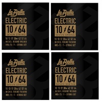 La Bella HRS-73 7-String Electric Guitar Strings 4 SETS  drop Tune 10 - 64