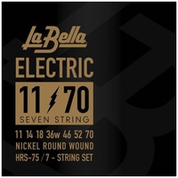 La Bella HRS-75 Nickel 7-string Electric Guitar Strings - .011-.070