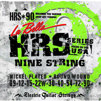 La Bella HRS-90 9-String Electric Guitar Nickel Rounds strings set ƒ?? 09-90