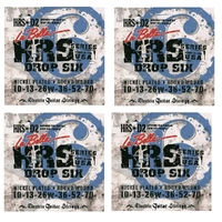 La Bella HRS-D2  drop 6 - Drop tune electric Guitar Strings 4 SETS  - 10 - 70