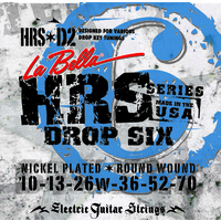 La Bella HRS-D2  drop 6 - Drop tune electric Guitar Strings  10 - 70