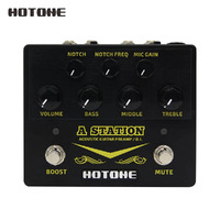 Hotone A Station Acoustic Preamp /DI Box Guitar & Microphone Guitar Effects Pedal