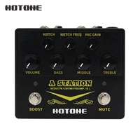 Hotone A Station Acoustic Preamp /DI Box Guitar & Microphone Guitar Effects Pedal