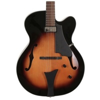 Hofner BlueTone Super Luxe  Archtop Jazz Guitar with Hard Case HCT-SL-SB-0  