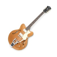 Hofner Contemporary Verythin Guitar - Ltd Edition Gold Top W/ Bigsby & Case