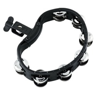 Meinl Percussion HTMT2BK Mountable ABS Plastic Tambourine with Guiro Style Frame