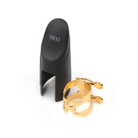 D'Addario H-Ligature & Cap, Tenor Saxophone (Hard Rubber Mouthpieces), Gold