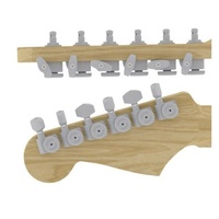 Hipshot 6KFEL0C-STAG Guitar Tuner Upgrade Kit Fender Directrofit, Staggered Post