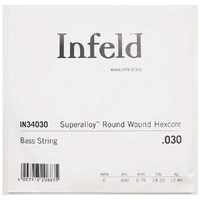 Thomastik-Infeld Superalloy Hexcore Single 6th - C String Bass Guitar Gauge .030 