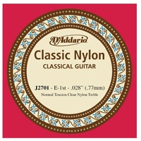 D'Addario J2701 Nylon Classical Guitar Single String Normal Tension First String