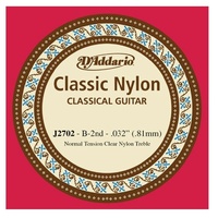 D'Addario J2702 Nylon Classical Guitar Single String Normal Tension ( 2nd, B )