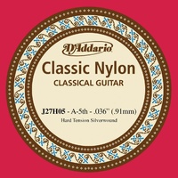 D'Addario J27H05 Student Nylon Classical Guitar Single A String  Hard Tension