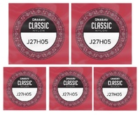 5 x D'Addario Student Nylon Classical Guitar Single A String - 5th - Hard Tension 