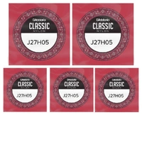 5 x D'Addario Student Nylon Classical Guitar Single A String - 5th - Hard Tension 