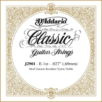 D'Addario J2901 Classics Rectified Classical Guitar Single E 1st String