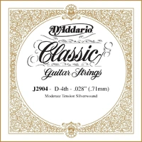 D'Addario J2904 Classics Rectified Classical Guitar Single D 4th  String