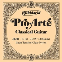 D'Addario J4301 Pro-Arte Nylon Guitar Single String Light Tension First E String