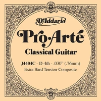D'Addario J4404C Pro-Arte Composite Classical Guitar Single String, Extra-Hard Tension, Fourth String