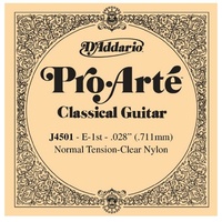 D'Addario J4501 Pro-Arte Nylon Classical Guitar Single String, Normal Tension