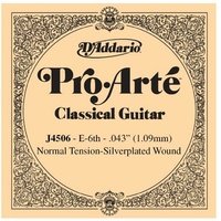 D'Addario J4506 Pro-Arte Nylon Classical Guitar Single String, Sixth "E"