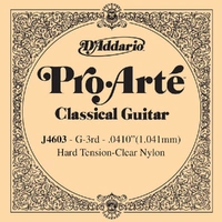 D'Addario J4603 Pro-Arte Nylon Classical Guitar Single String, Hard Tension, Third String