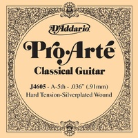 D'Addario J4605 Pro-Arte Nylon Classical Guitar Single A String, Hard Tension